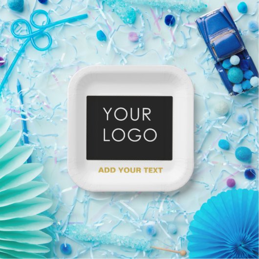 Anpassbare Werbeflächen für Werbematerial Pappteller (Party)