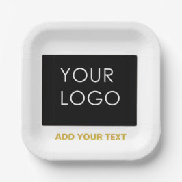 Anpassbare Werbeflächen für Werbematerial Pappteller