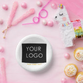 Anpassbare Werbeflächen für Werbematerial Pappteller (Party)