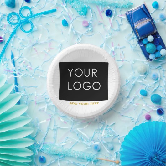 Anpassbare Werbeflächen für Werbematerial Pappteller (Party)