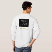 Anpassbare Werbeflächen für Werbematerial T-Shirt (Schwarz voll)