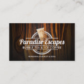 Anpassbare Werbekarten für das Logo "Bubble Tee" Visitenkarte (Vorderseite)