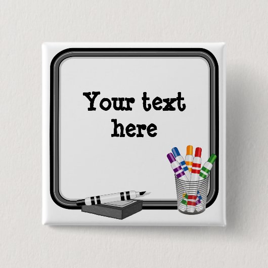 Anpassbare Whiteboard Button (Vorderseite)