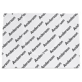 Anpassbare Wiederholungstexte modern weiß und schw Große Geschenktüte (Vorderseite)