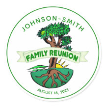 Anpassbare Wiedersehen-Aufkleber für Grüne Bäume d