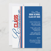 Anpassbare Wiedersehen-Einladungen für Klassen Einladung (Vorderseite)