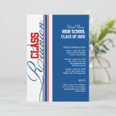 Anpassbare Wiedersehen-Einladungen für Klassen Einladung (Stehend Vorderseite)