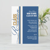 Anpassbare Wiedersehen-Einladungen für Klassen Einladung (Stehend Vorderseite)