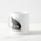 Anpassbare Wienersaurus Rex Kaffeetasse (Vorderseite Links)