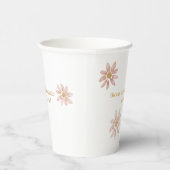 Anpassbare Wild Daisy Bloom und Celebrate Pappbecher (Rechts)