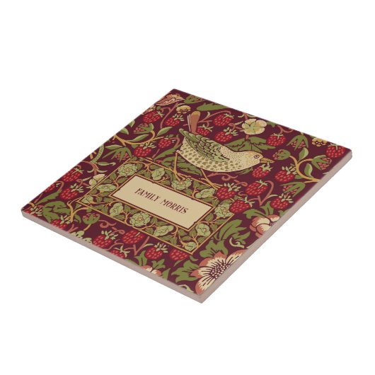 Anpassbare William Morris Strawberry Dieb Fliese (Seite)
