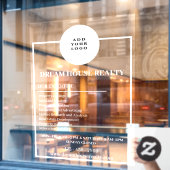 Anpassbare Windows-Decks für Real-Anwesen Fensteraufkleber (Café-Fenster)