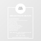 Anpassbare Windows-Decks für Real-Anwesen Fensteraufkleber (Blatt)