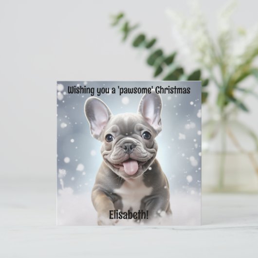 Anpassbare Winterpaws der Freude (Stehend Vorderseite)