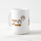 Anpassbare Woof und Brew Crew Kaffeetasse (Vorderseite Links)