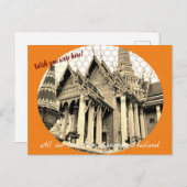 Anpassbare Wünsche Sie waren hier Postkarte (Vorne/Hinten)