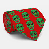 Anpassbare Xmas Sugar Skulls-Krawatte Krawatte (Gerollt)