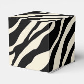 Anpassbare Zebra Print Fevor Box Geschenkschachtel (Rückseite)
