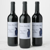 Anpassbare Zeile Weinetikett (Flaschen)