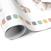 Anpassbare Zeit bis zum PAWTY Corgi Geschenkpapier (Rolleneckpunkt)