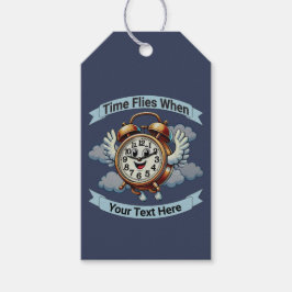 Anpassbare "Zeitfliegen, wenn" Uhr Geschenkanhänger
