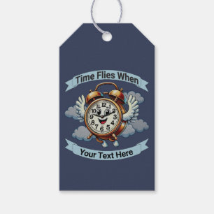 Anpassbare "Zeitfliegen, wenn" Uhr Geschenkanhänger