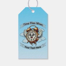 Anpassbare "Zeitfliegen, wenn" Uhr Geschenkanhänger