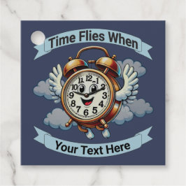 Anpassbare "Zeitfliegen, wenn" Uhr Geschenkanhänger