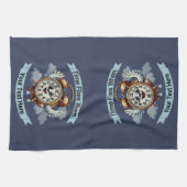 Anpassbare "Zeitfliegen, wenn" Uhr Geschirrtuch (Horizontal)