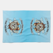 Anpassbare "Zeitfliegen, wenn" Uhr Geschirrtuch (Horizontal)