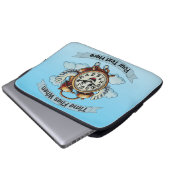 Anpassbare "Zeitfliegen, wenn" Uhr Laptopschutzhülle (Vorne Knopf)