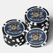 Anpassbare "Zeitfliegen, wenn" Uhr Pokerchips (Stapel)