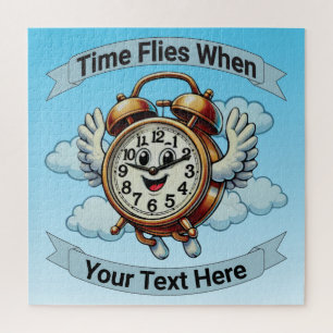 Anpassbare "Zeitfliegen, wenn" Uhr Puzzle