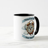 Anpassbare "Zeitfliegen, wenn" Uhr Tasse (VorderseiteRechts)