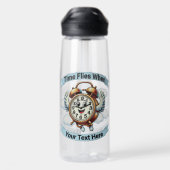 Anpassbare "Zeitfliegen, wenn" Uhr Trinkflasche (Rückseite)