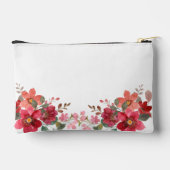 Anpassbare zeitlose Red Bridesmaid Zubehörtasche (Rückseite)