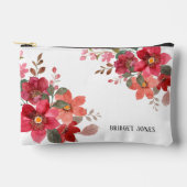 Anpassbare zeitlose Red Bridesmaid Zubehörtasche (Vorderseite)