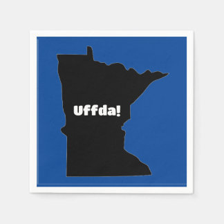 Anpassbare Zeitschrift Napkin, Minnesota, Uffda Serviette