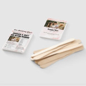 Anpassbare Zeitungs-Hochzeitslüfter Fächer (Non-assembled)