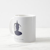 Anpassbare Zen-Tasse mit Personalisierter Meldung Kaffeetasse (Vorderseite Links)