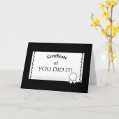 Anpassbare Zertifizierungskarte Karte (Gelbe Blume)