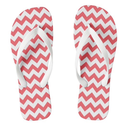 Anpassbare Zickzack Gemusterte Flip Flops Badesandalen (Fußbett)