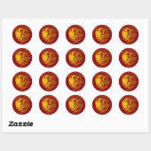 Anpassbare Zodiac 2017 Rooster Year R Sticker (Blatt)