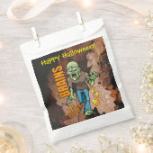 Anpassbare Zombie Halloween-Leckerei-Taschen Geschenktütchen (Ausgeschnitten)