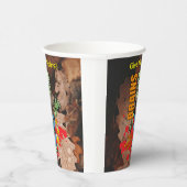 Anpassbare Zombie Halloween-Papierups Pappbecher (Rechts)