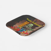 Anpassbare Zombie Halloween-Teller Pappteller (Gewinkelt)