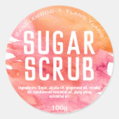 Anpassbare Zuckermarkierung Runder Aufkleber (Vorderseite)