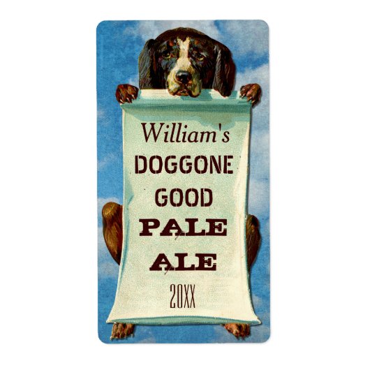 Anpassbare Zuhause-Bierbrauer: Vintager Hund (Vorne)