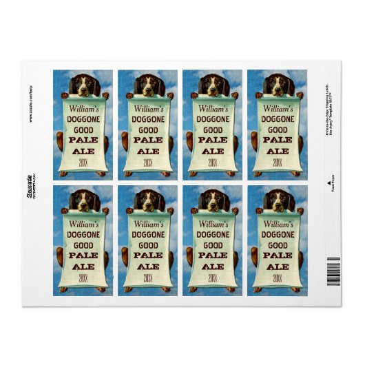 Anpassbare Zuhause-Bierbrauer: Vintager Hund (Vorne)