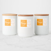 Anpassbare Zuhause-Mango-Lebensmittelkennzeichnung Lebensmitteletikett (Flaschen)